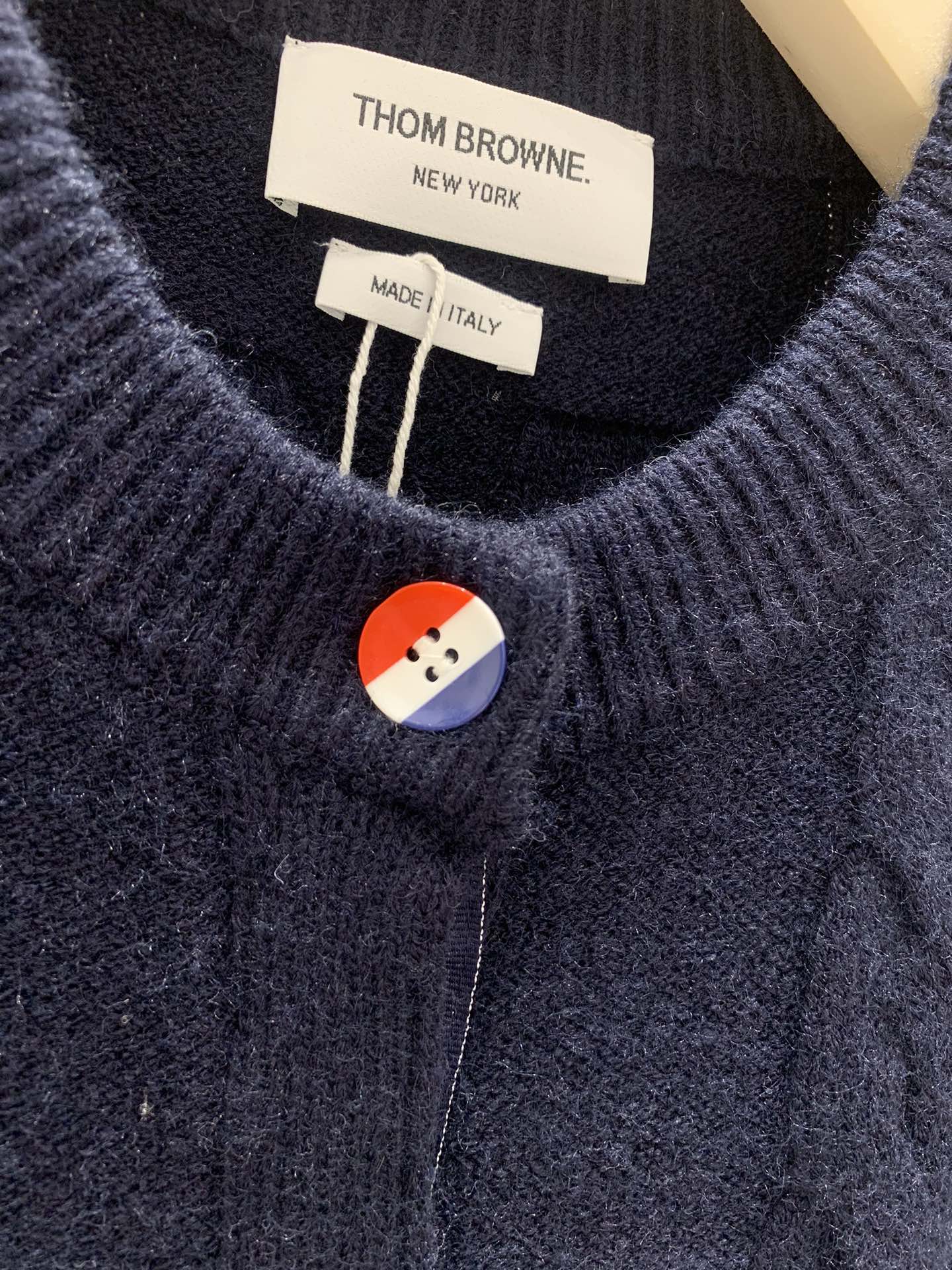 Cardigan ras du cou en tricot imprimé chiot