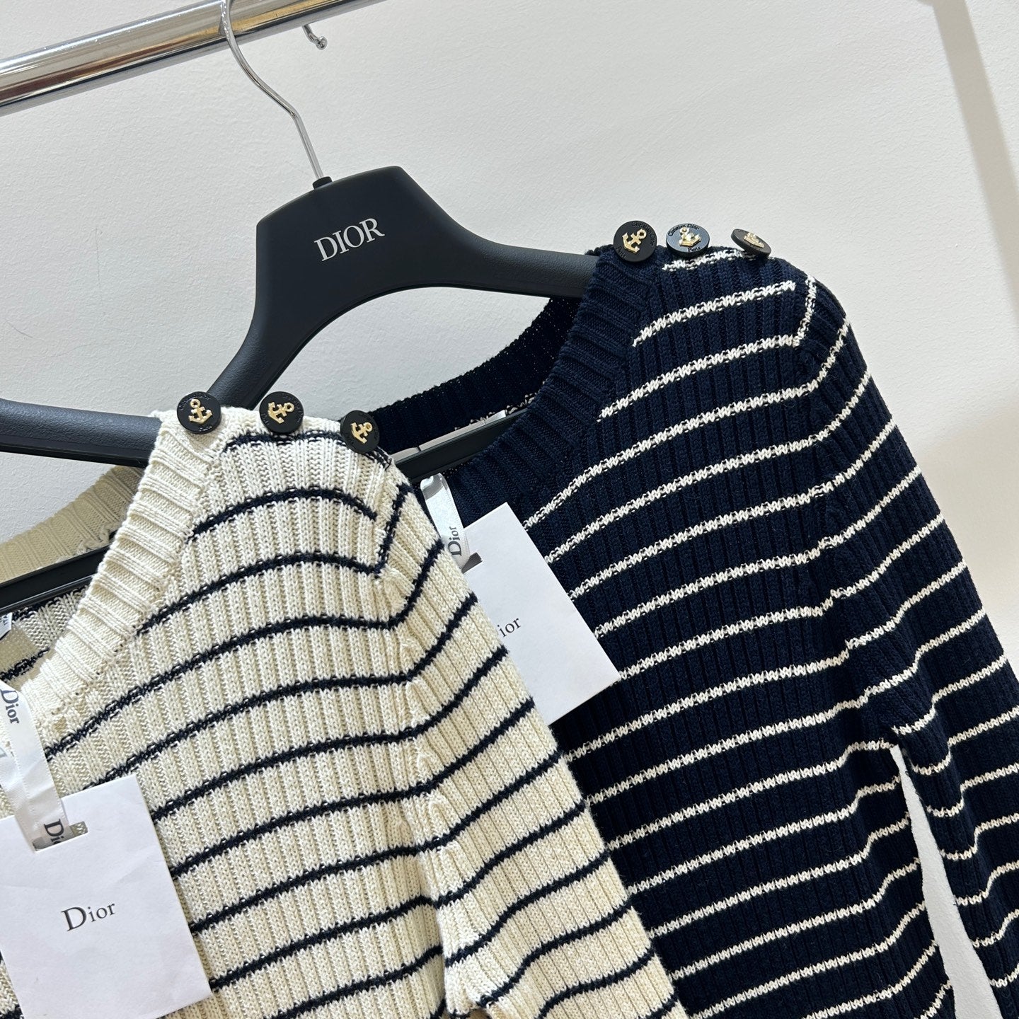 Haut en tricot rayé