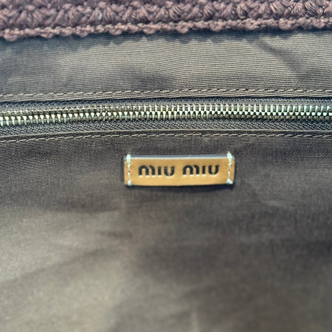 Sac fourre-tout en paille tissée à rayures