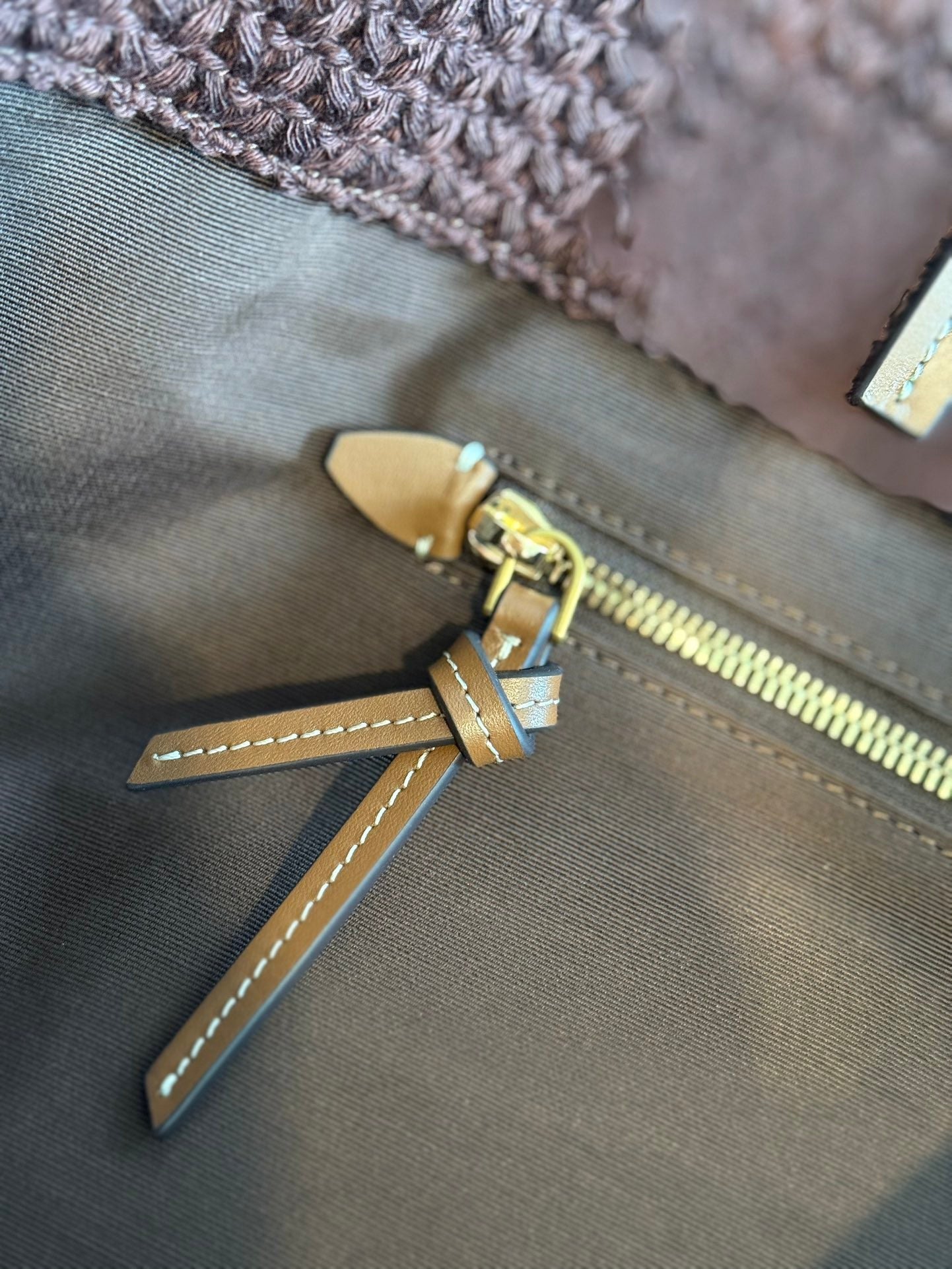 Sac fourre-tout en paille tissée à rayures