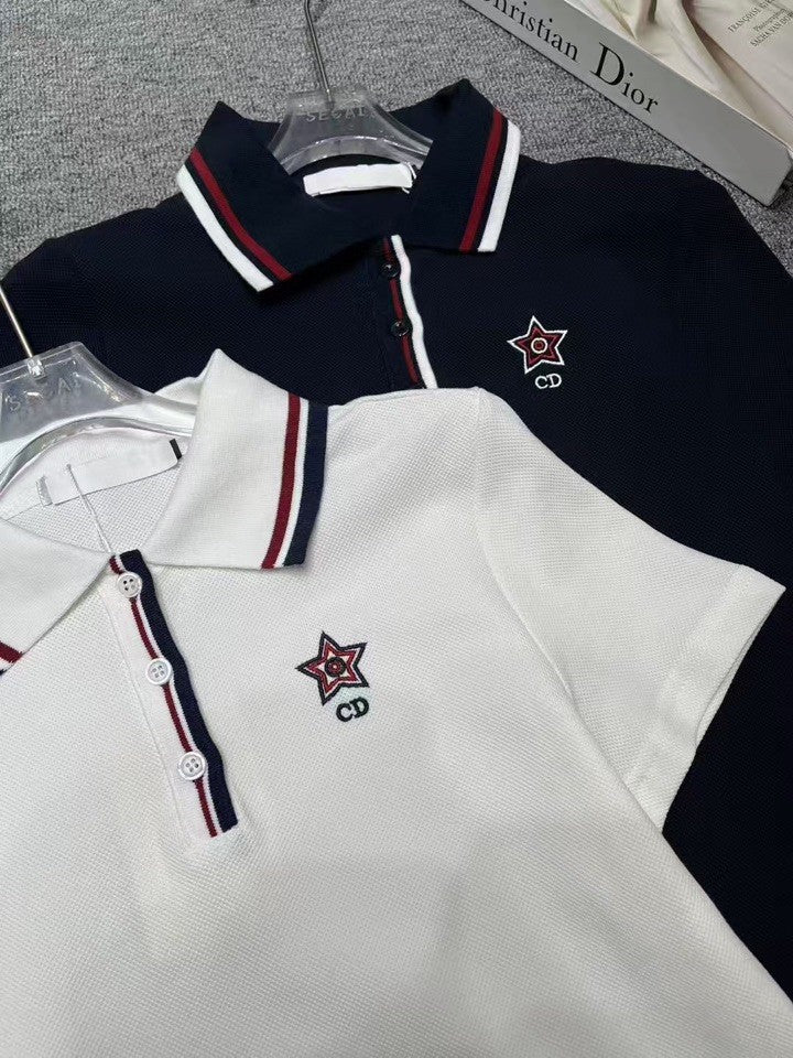 Preppy Sporty Polo & Pleated Skirt Co-ord Set (shirt + skirt)