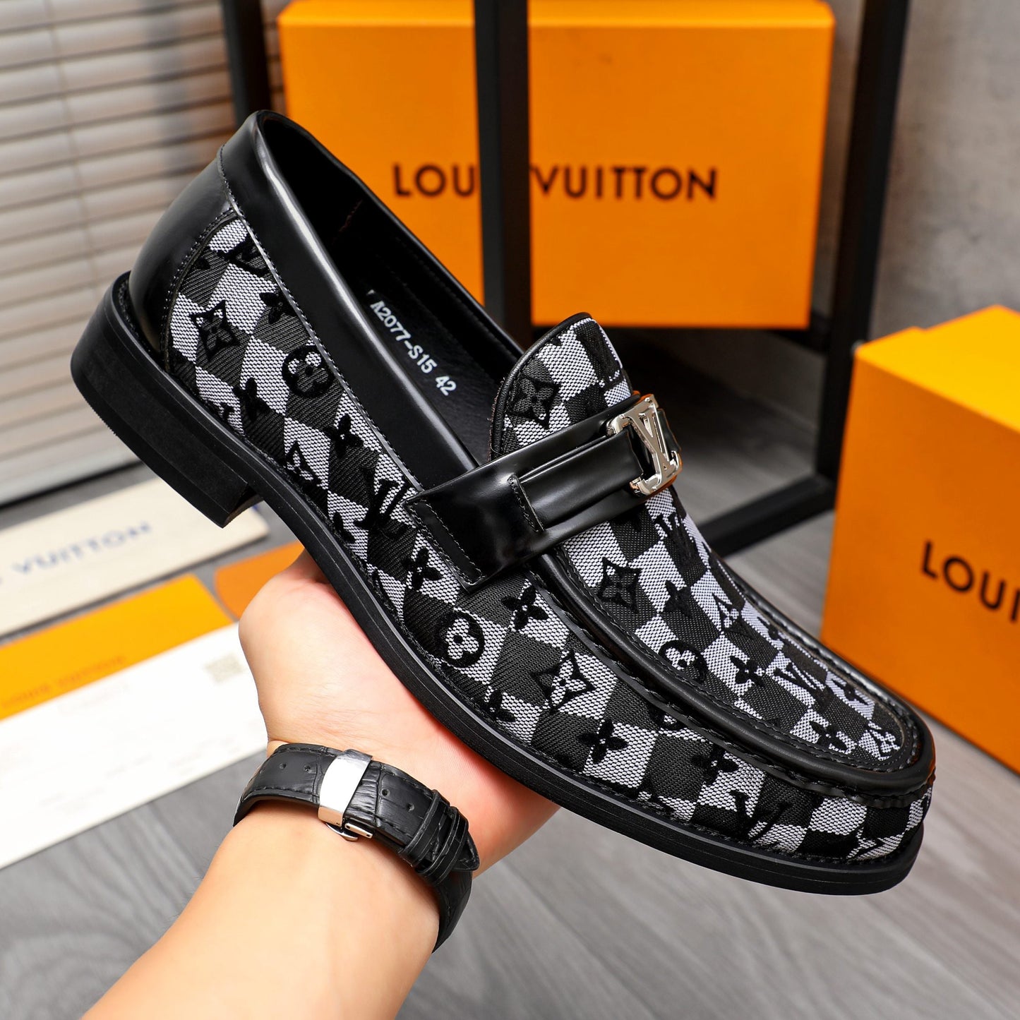 chaussures de ville en cuir