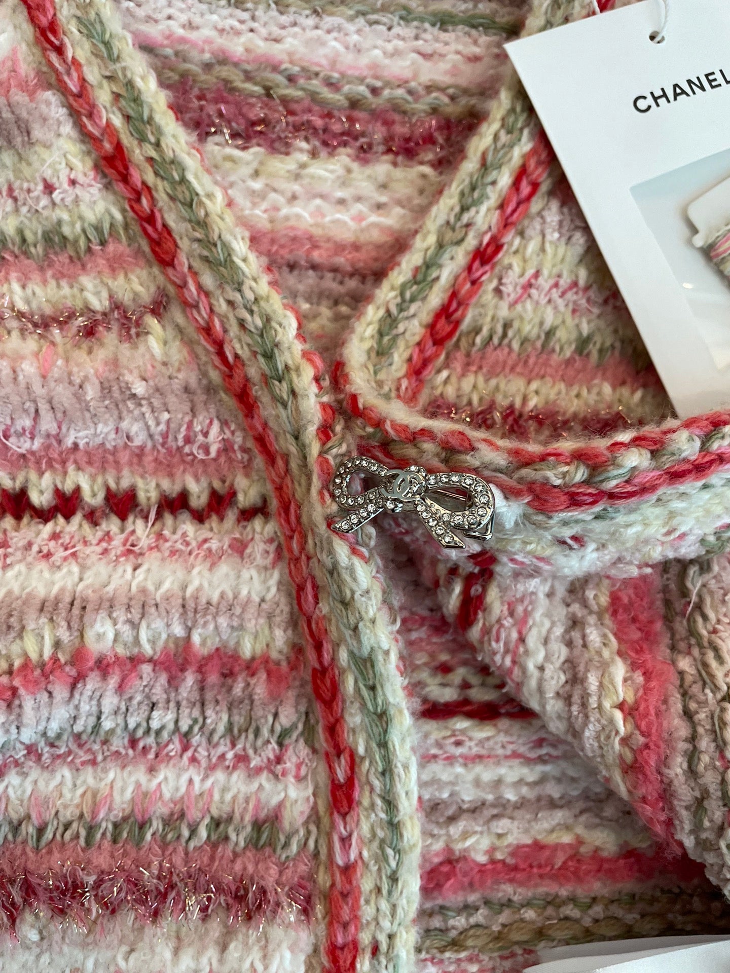 Strickweste mit Blockfarben-Streifen