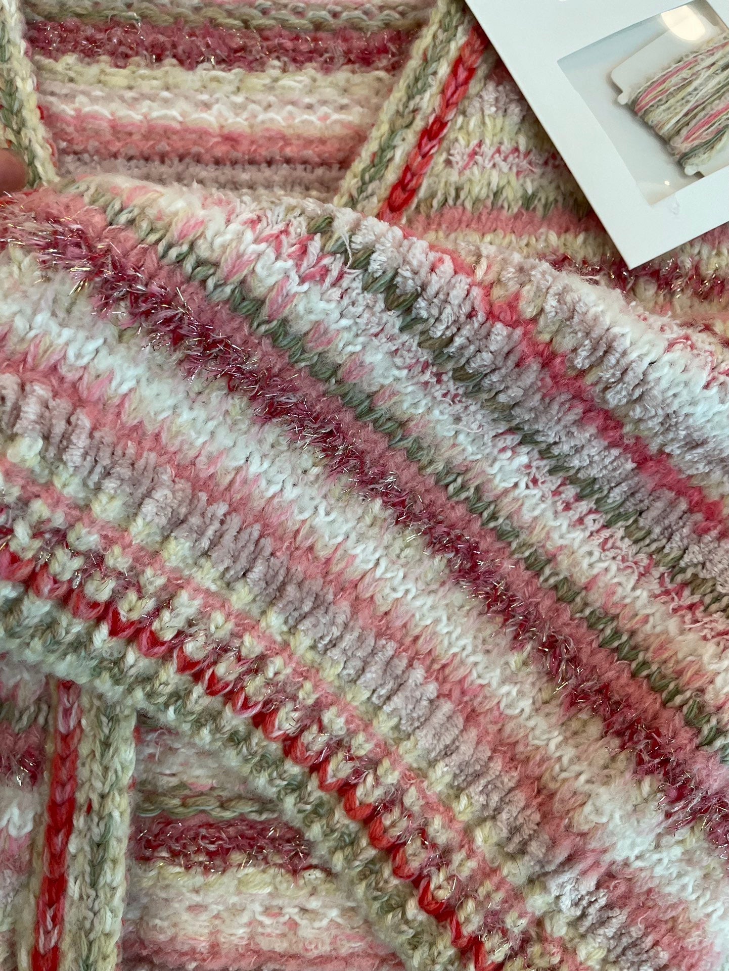 Strickweste mit Blockfarben-Streifen