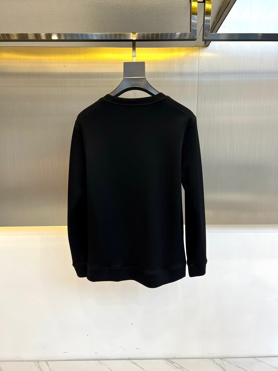 sweat-shirt à col rond et couche d'air