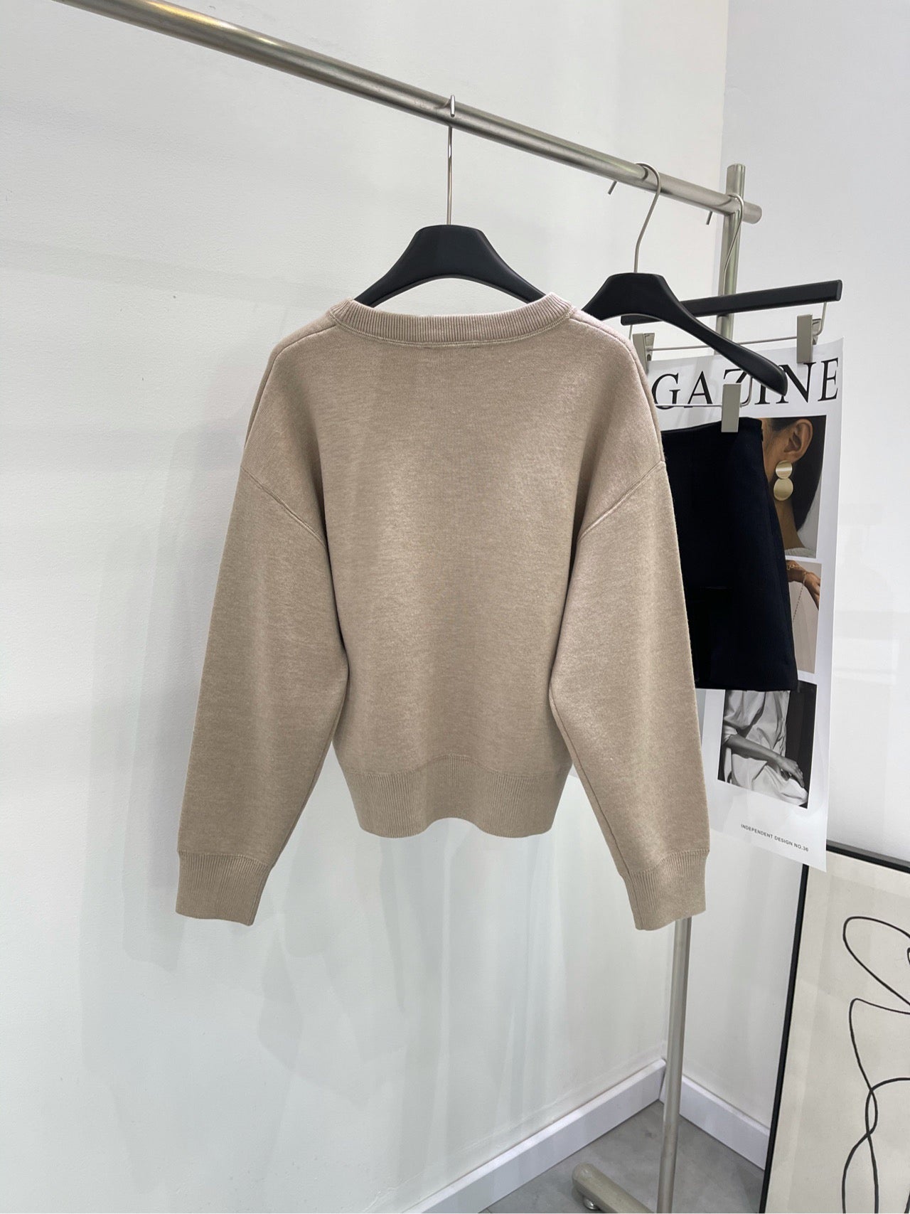 Manteau en cachemire avec double fermeture éclair