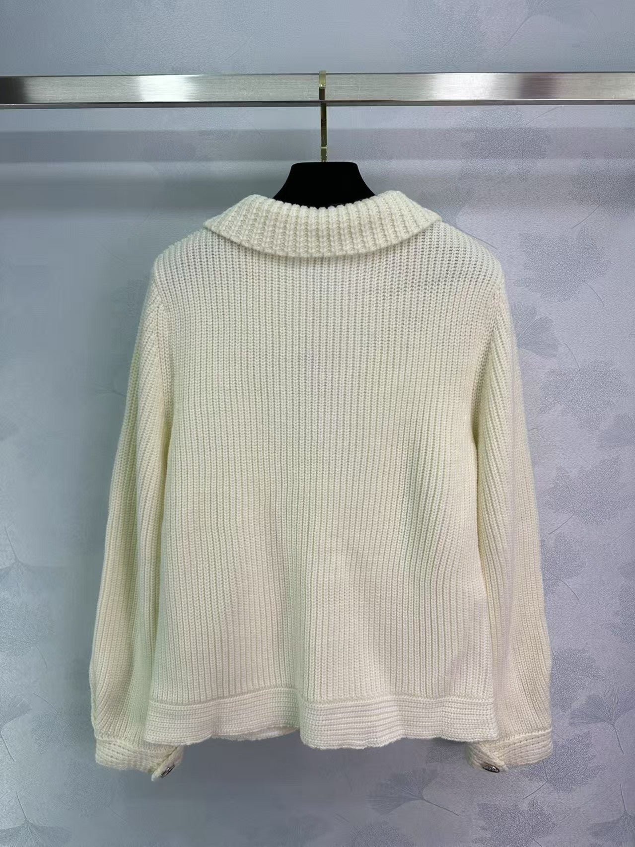 Cardigan tricoté épais et paresseux à revers pour l'automne et l'hiver