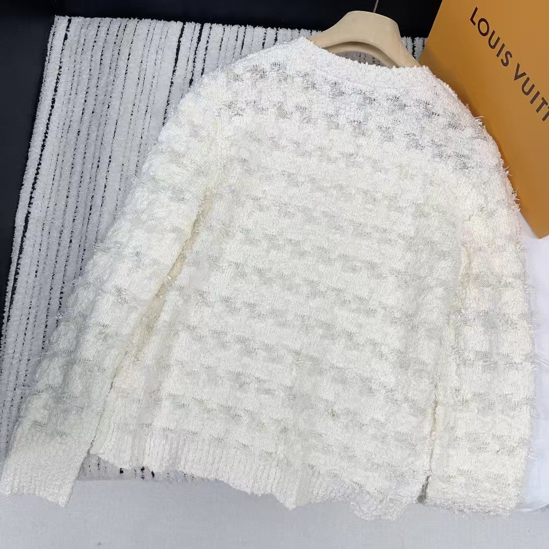 25ss individuell geknöpfte Strickpullover-Strickjacke