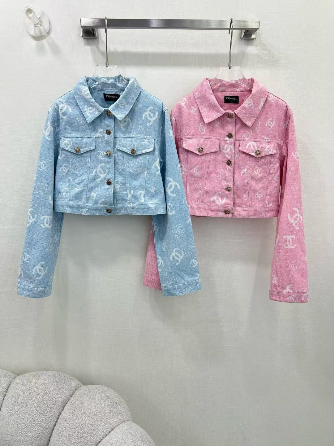 25 Veste en jean jacquard neuve pour le début du printemps