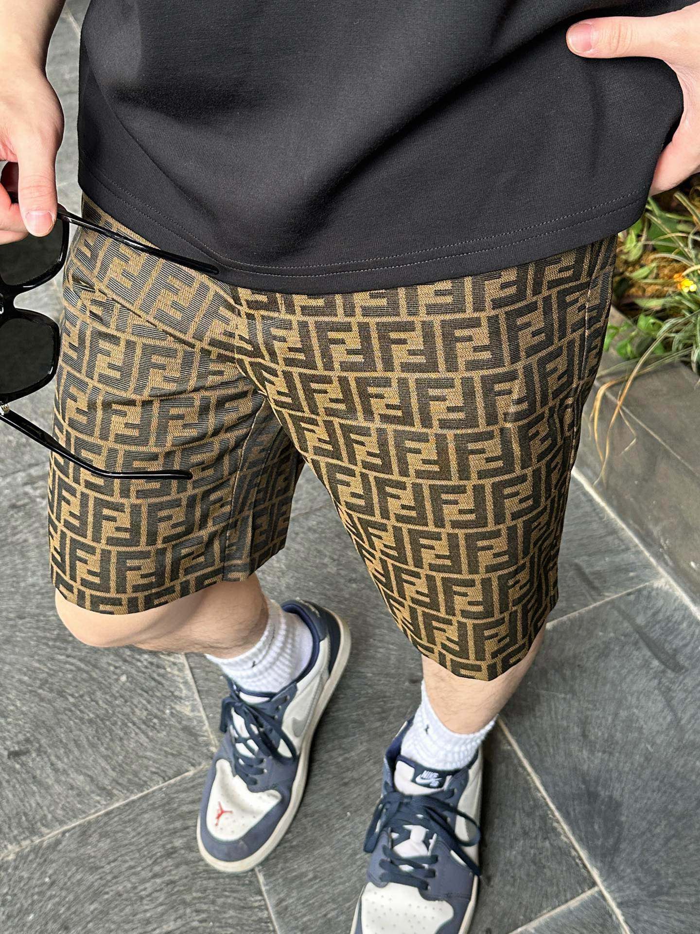 short jacquard imprimé all-over pour presbytes