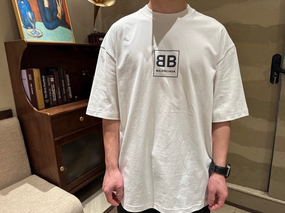 T-shirt à manches courtes imprimé carré Double B Lock