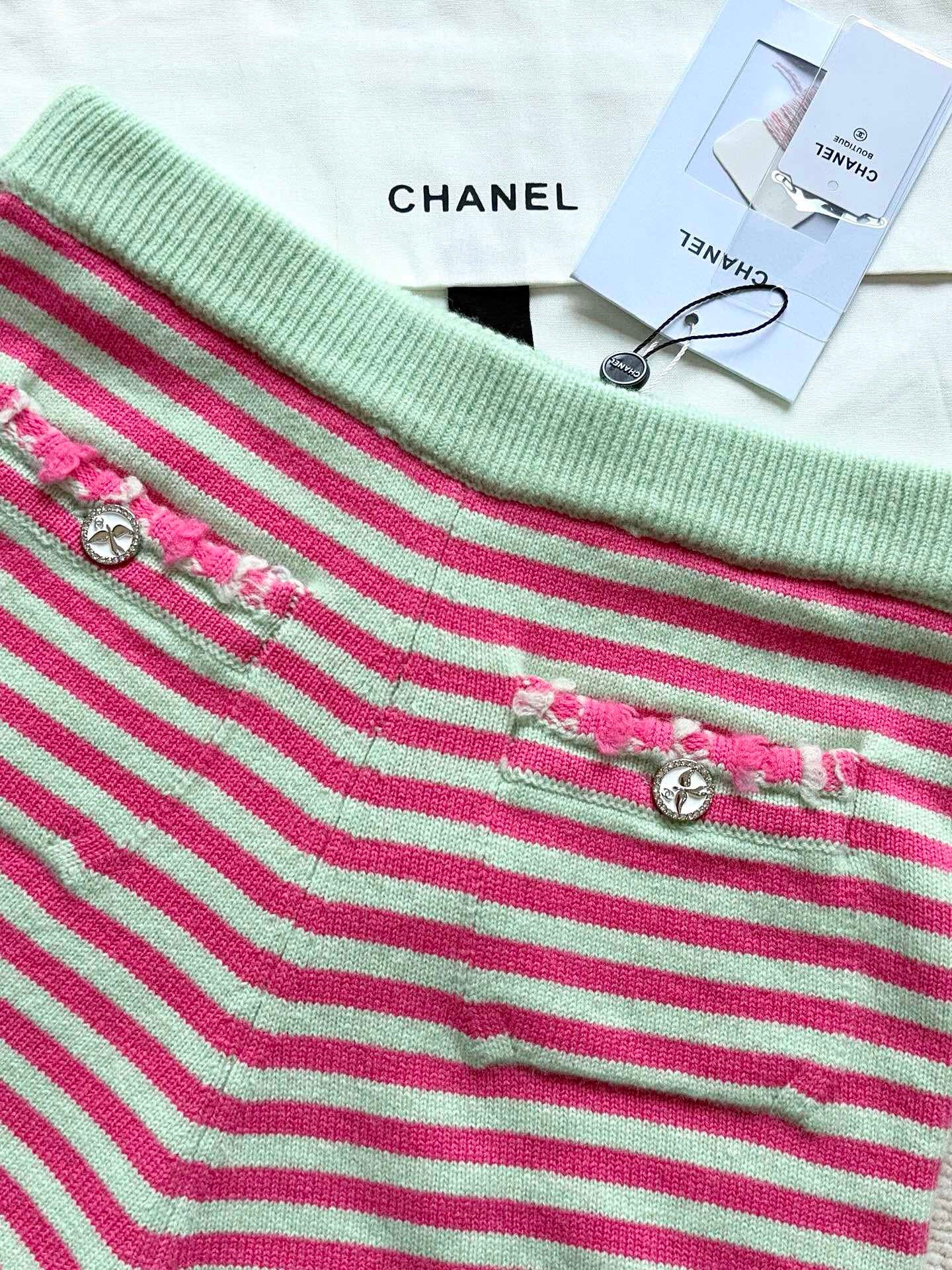 Colorblock Striped Cardigan (Cashmere)