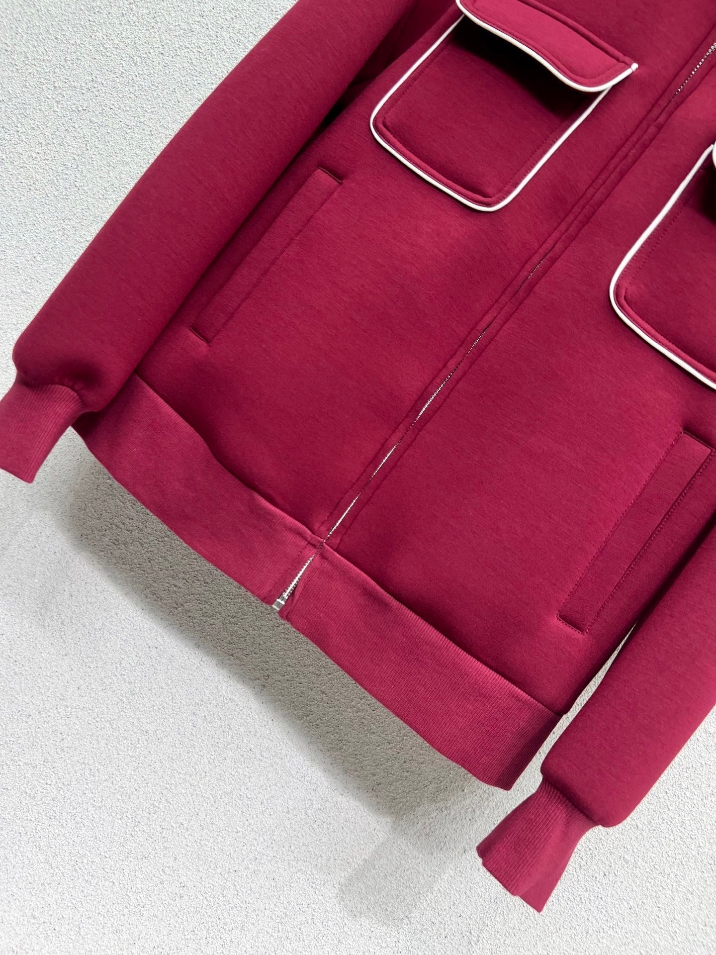 Space cotton red casual suit