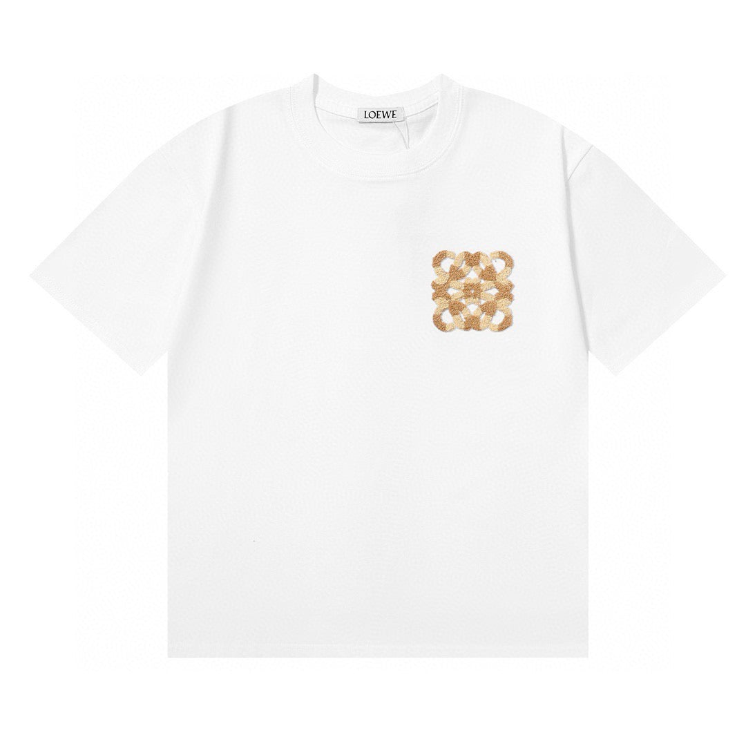 🔥 🔥24FW NOUVEAU T-shirt à logo en peluche basse