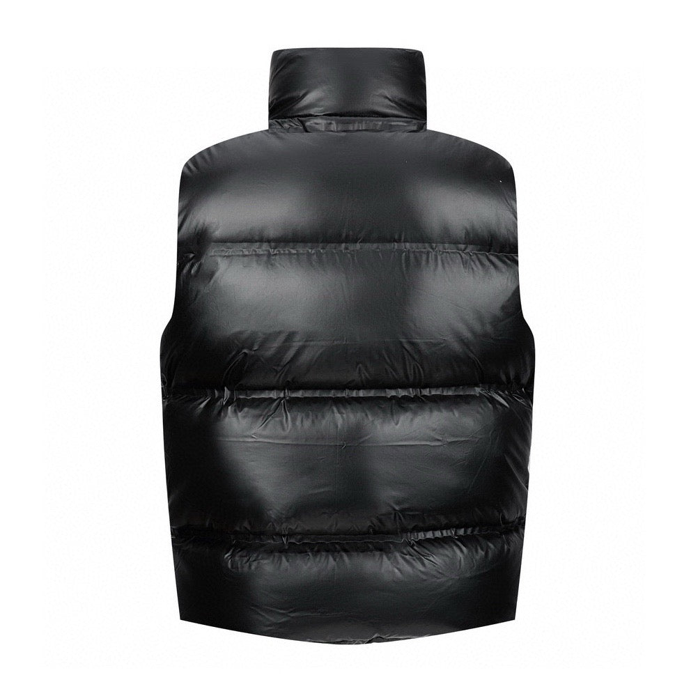gilet en duvet à ruban adhésif