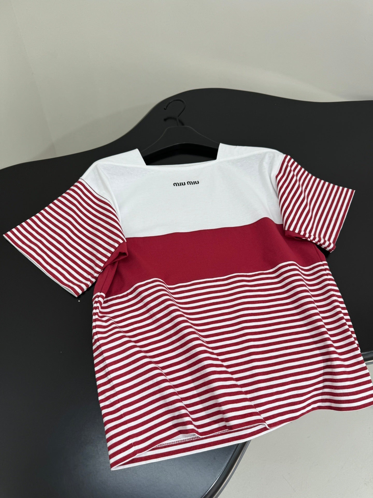 Cotton striped T-shirt