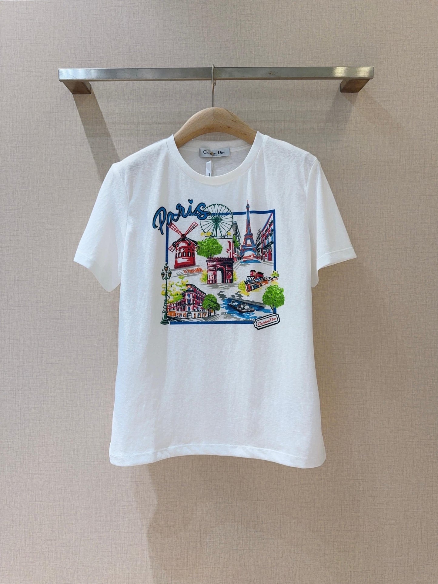 Printed crew neck Tee
