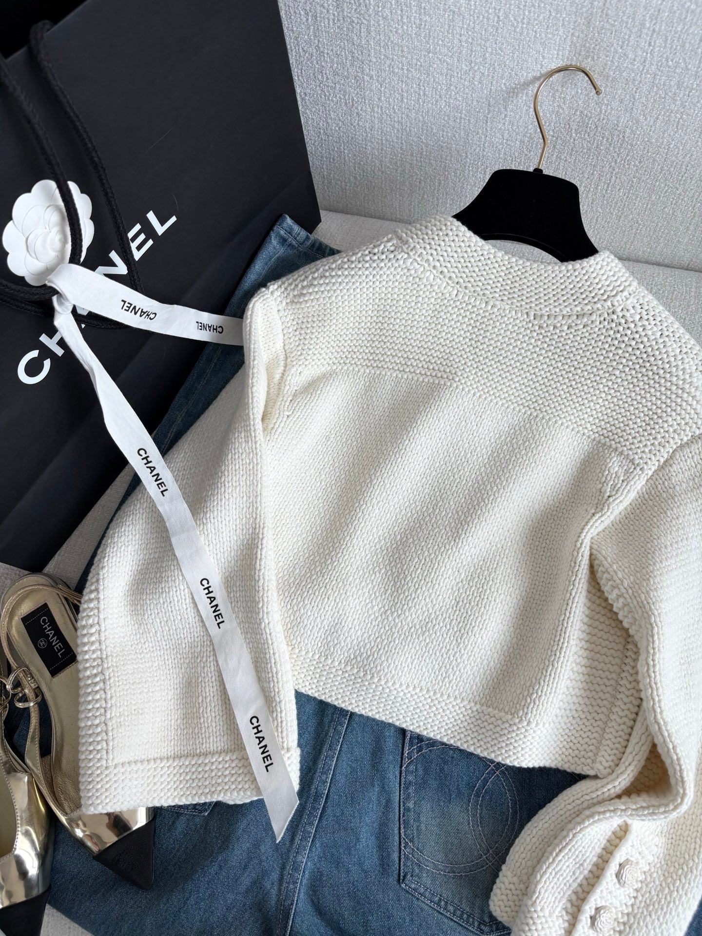 Double-sided floral cardigan