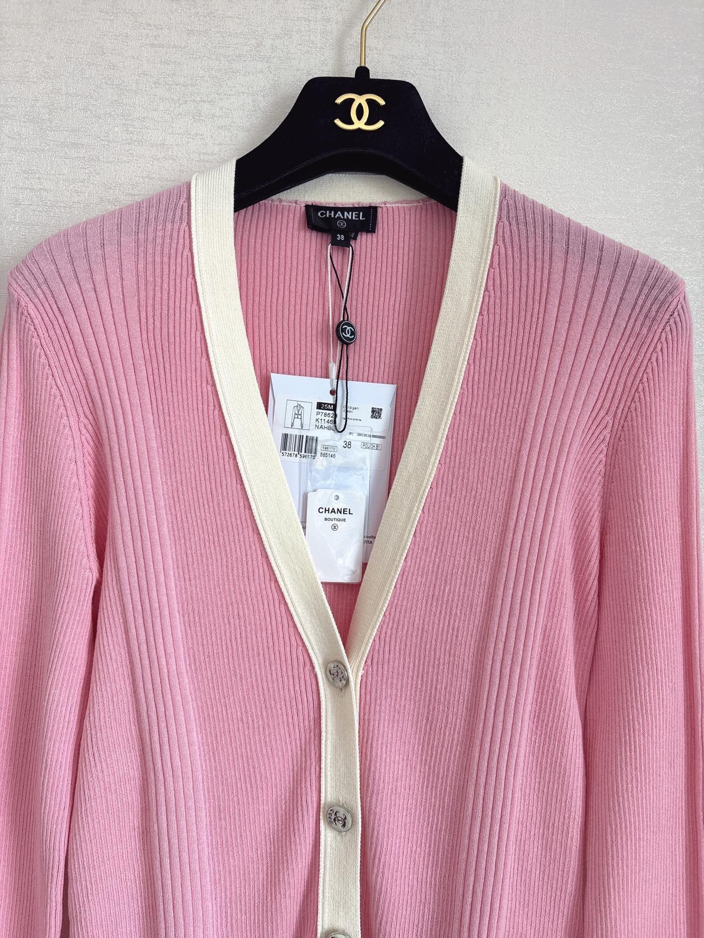 Strandkollektion, Rosa Strickjacke