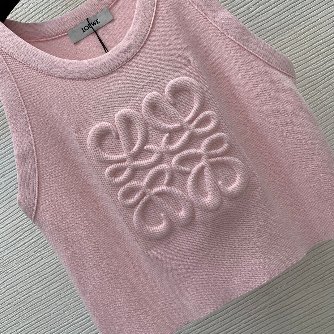 Embossed slim-fit stretch-knit vest