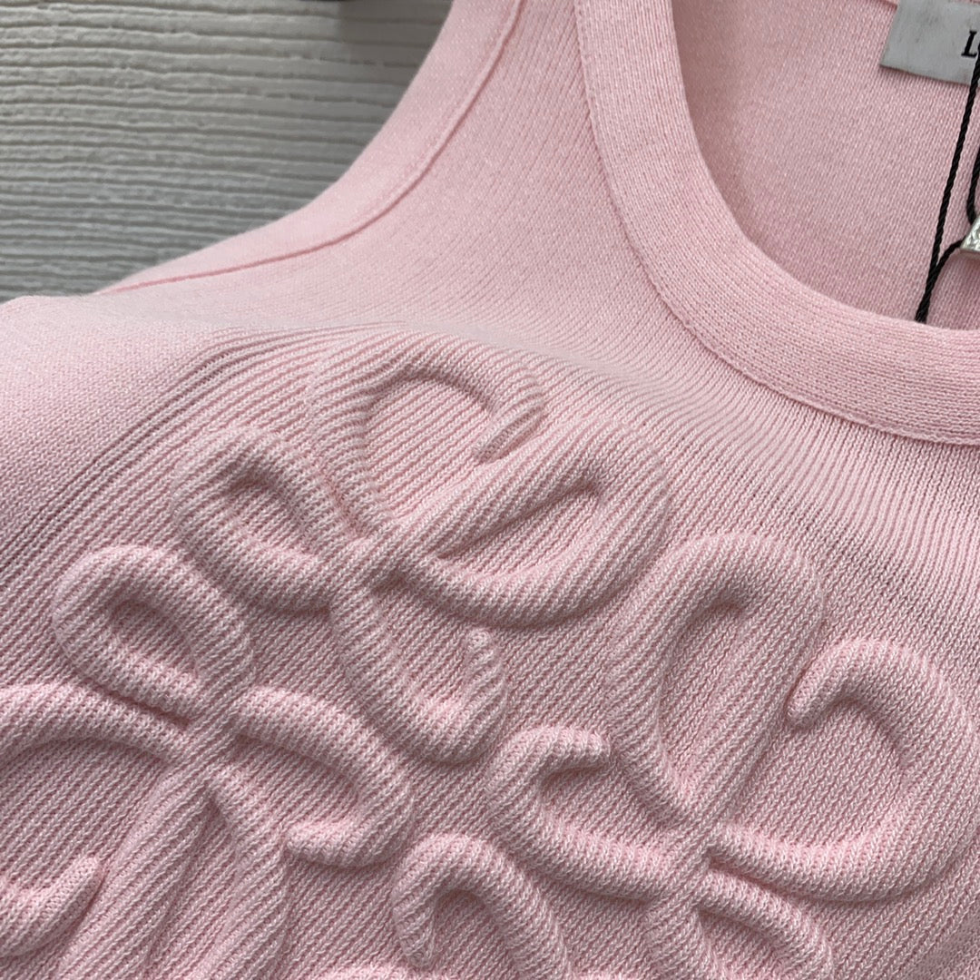 Embossed slim-fit stretch-knit vest