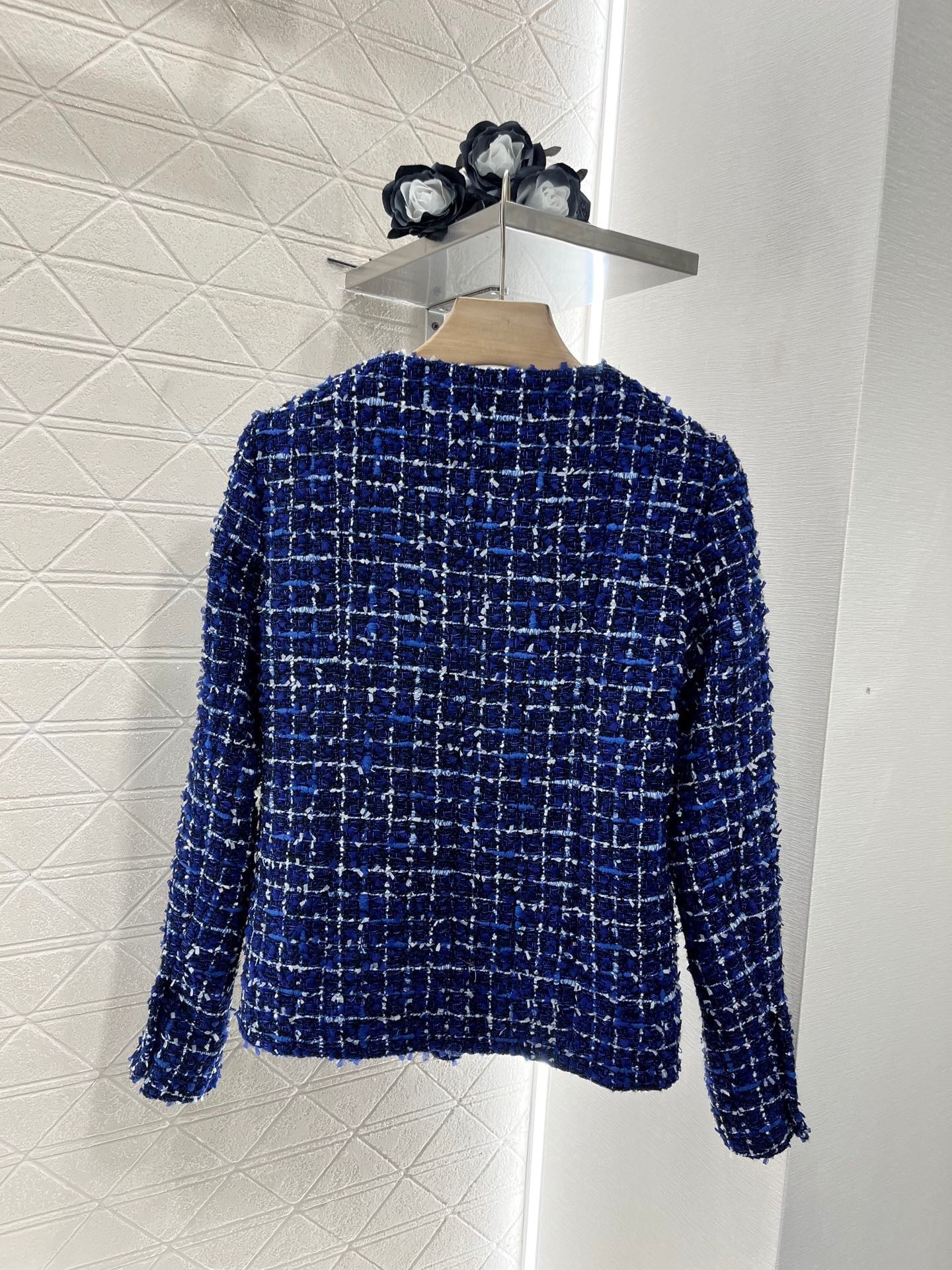 Gewebte Anzugjacke aus Silberfaden
