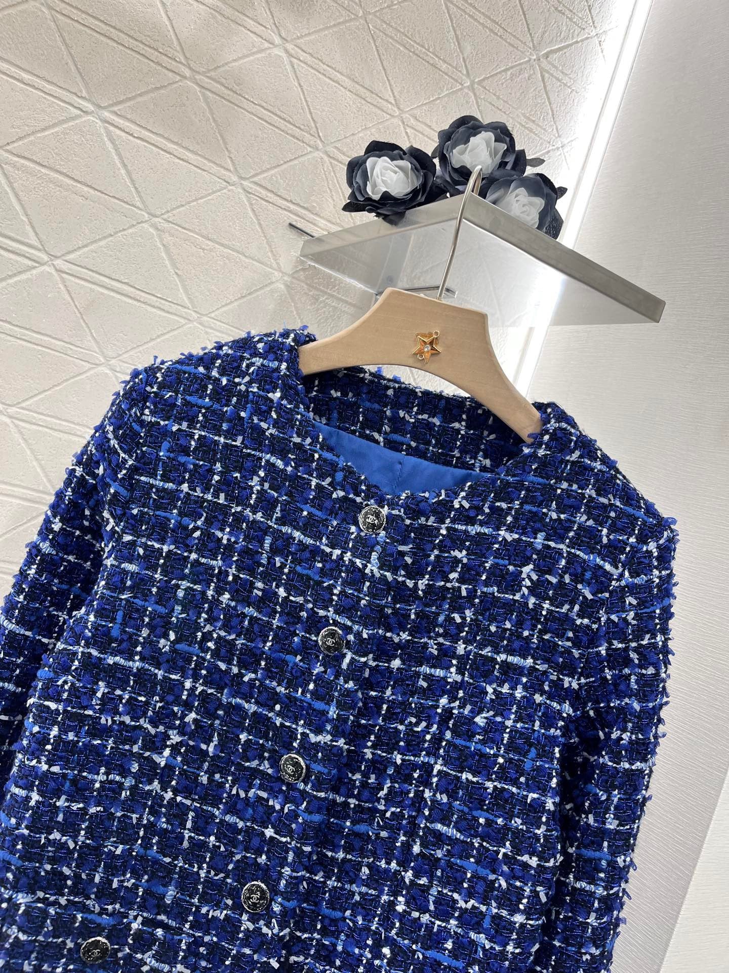 Gewebte Anzugjacke aus Silberfaden