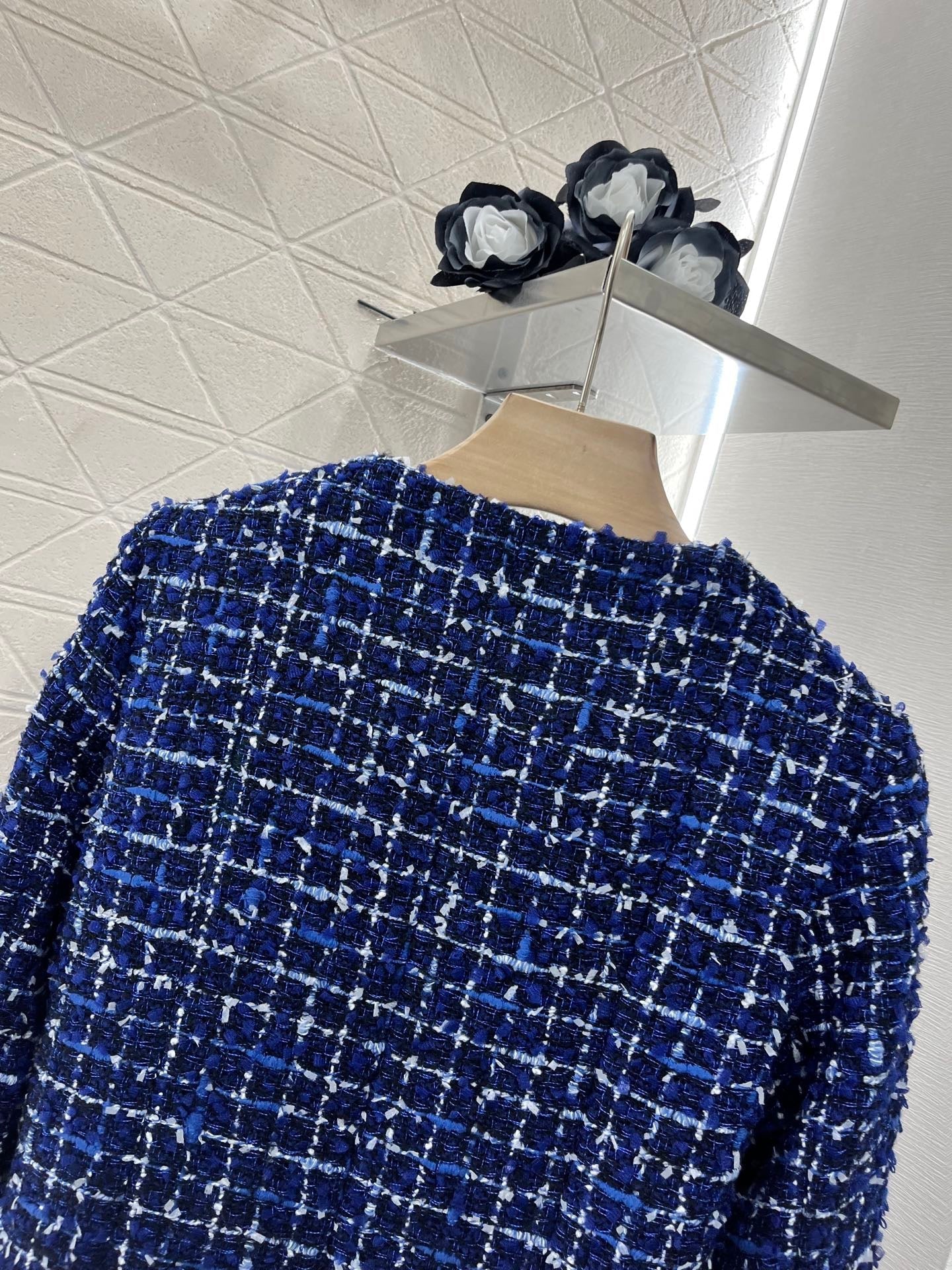 Gewebte Anzugjacke aus Silberfaden