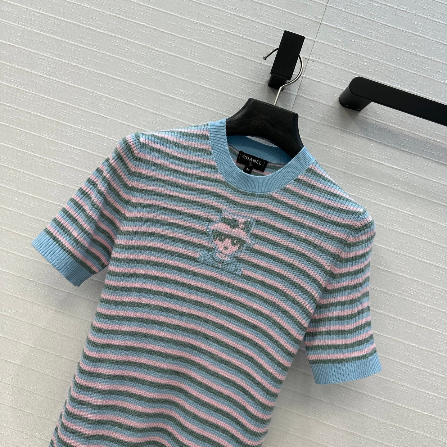 Colorful striped wool sweater
