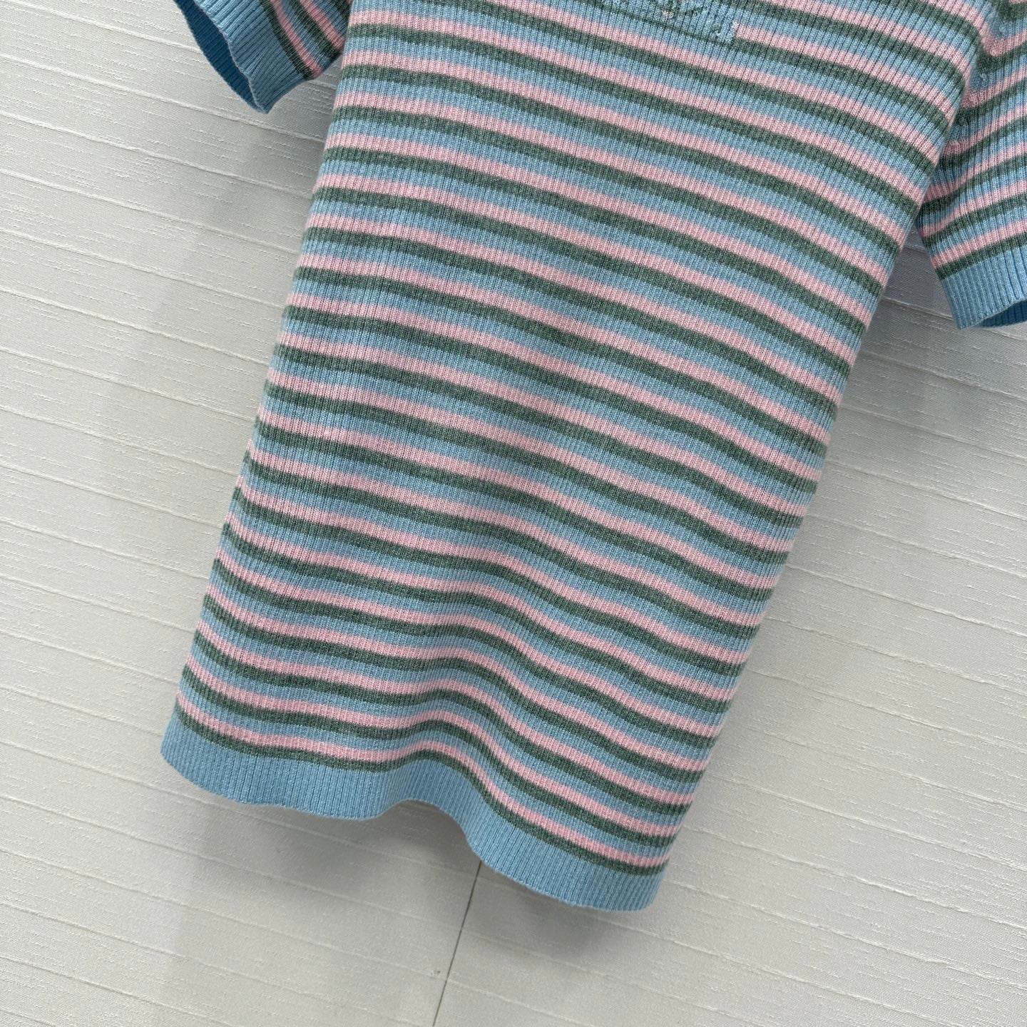Colorful striped wool sweater