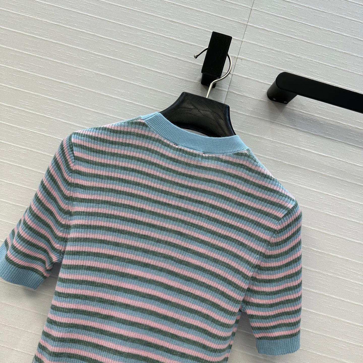 Colorful striped wool sweater