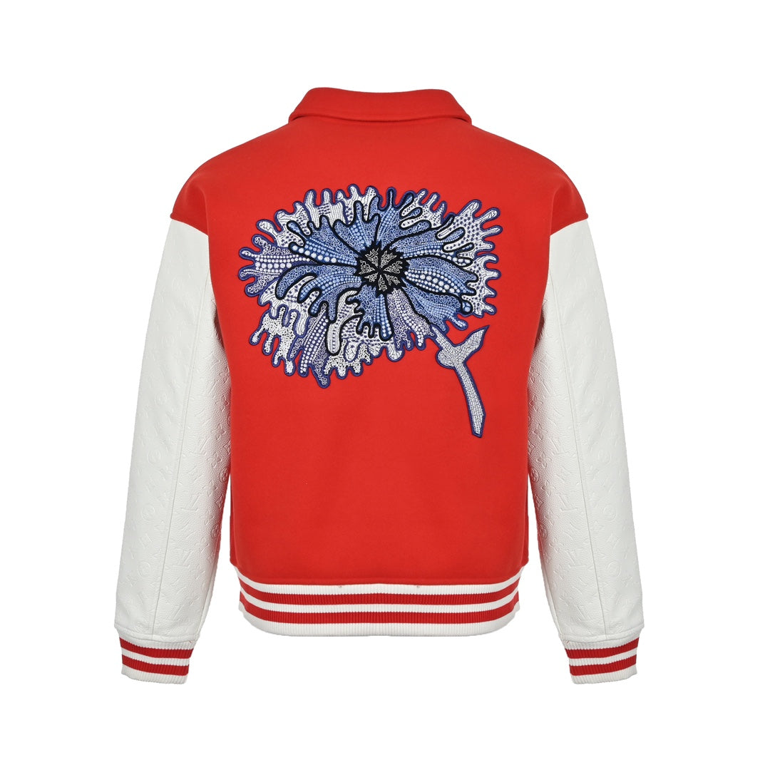 Maillot de baseball floral brodé au dos