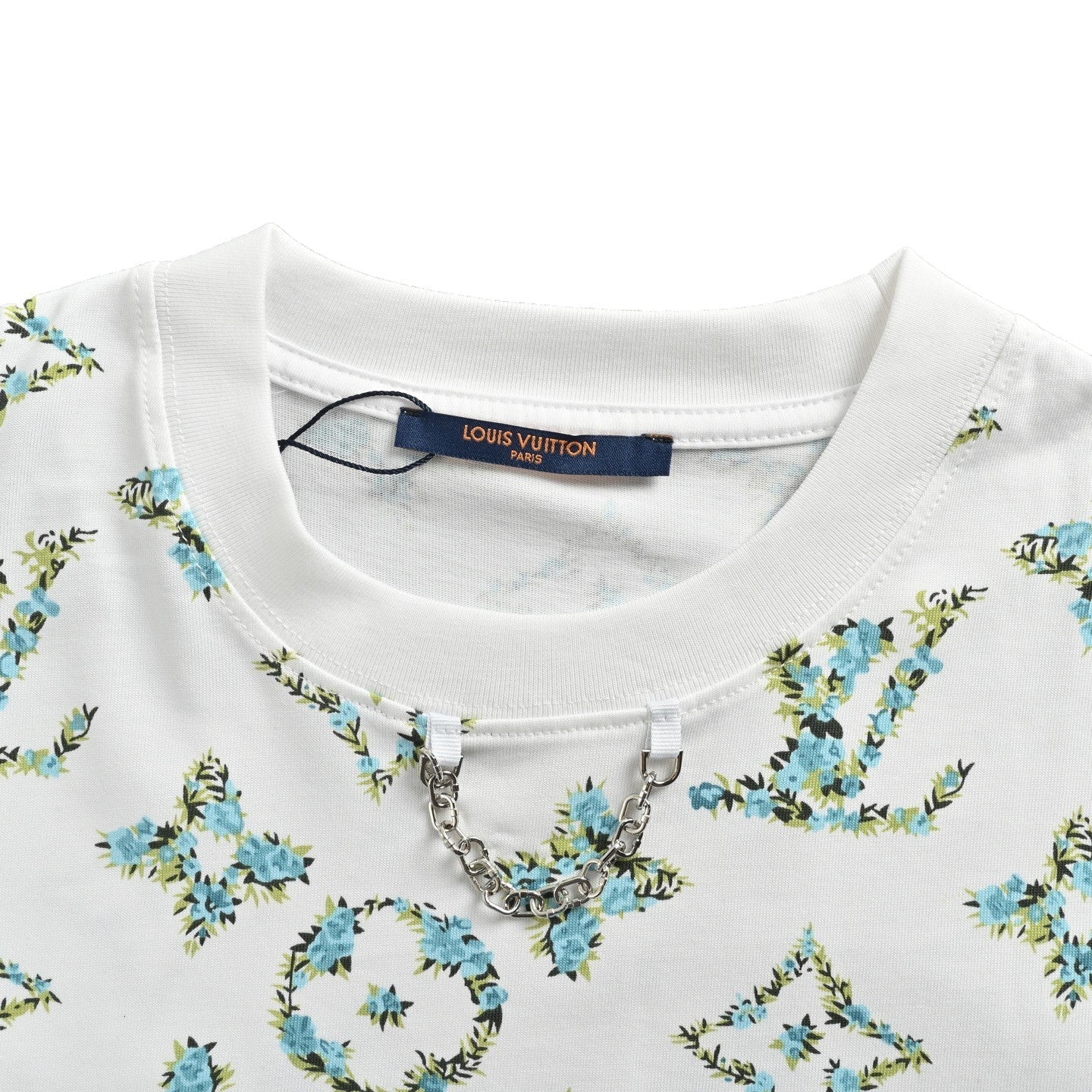 Botanical Monogram Print Oversized Tee