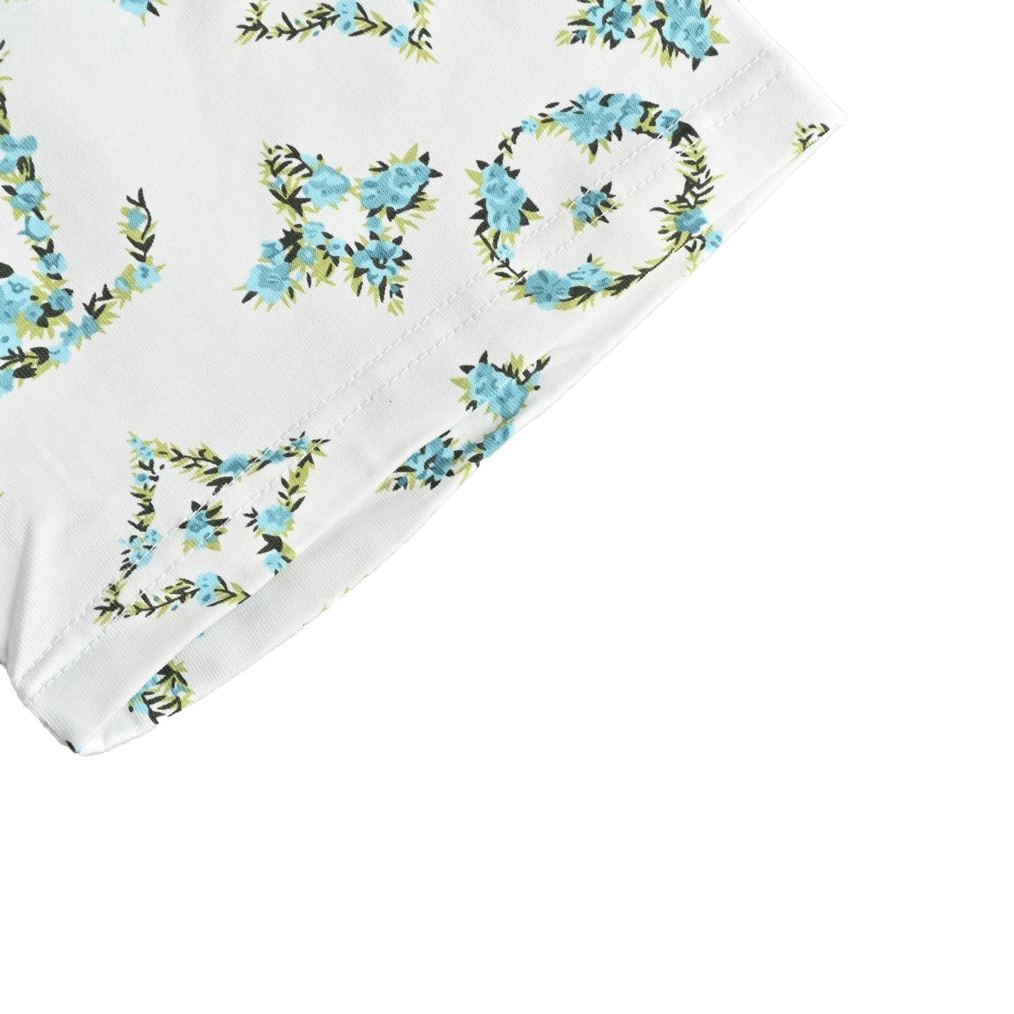 Botanical Monogram Print Oversized Tee