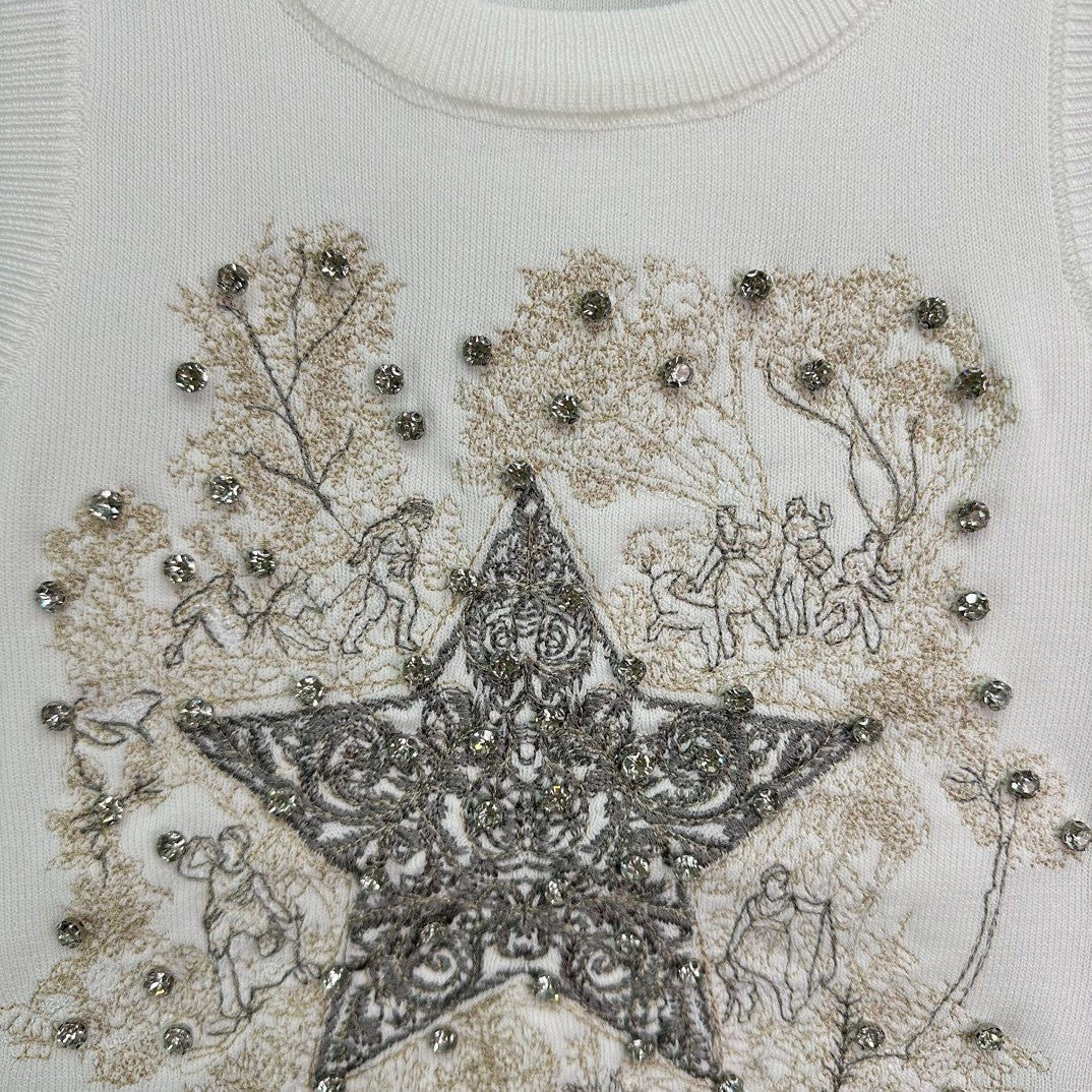 Gilet brodé de perles