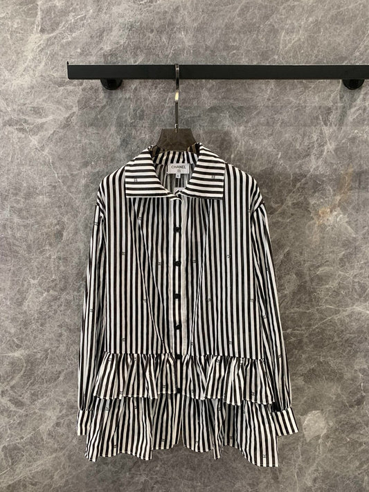 Robe à gâteau rayée