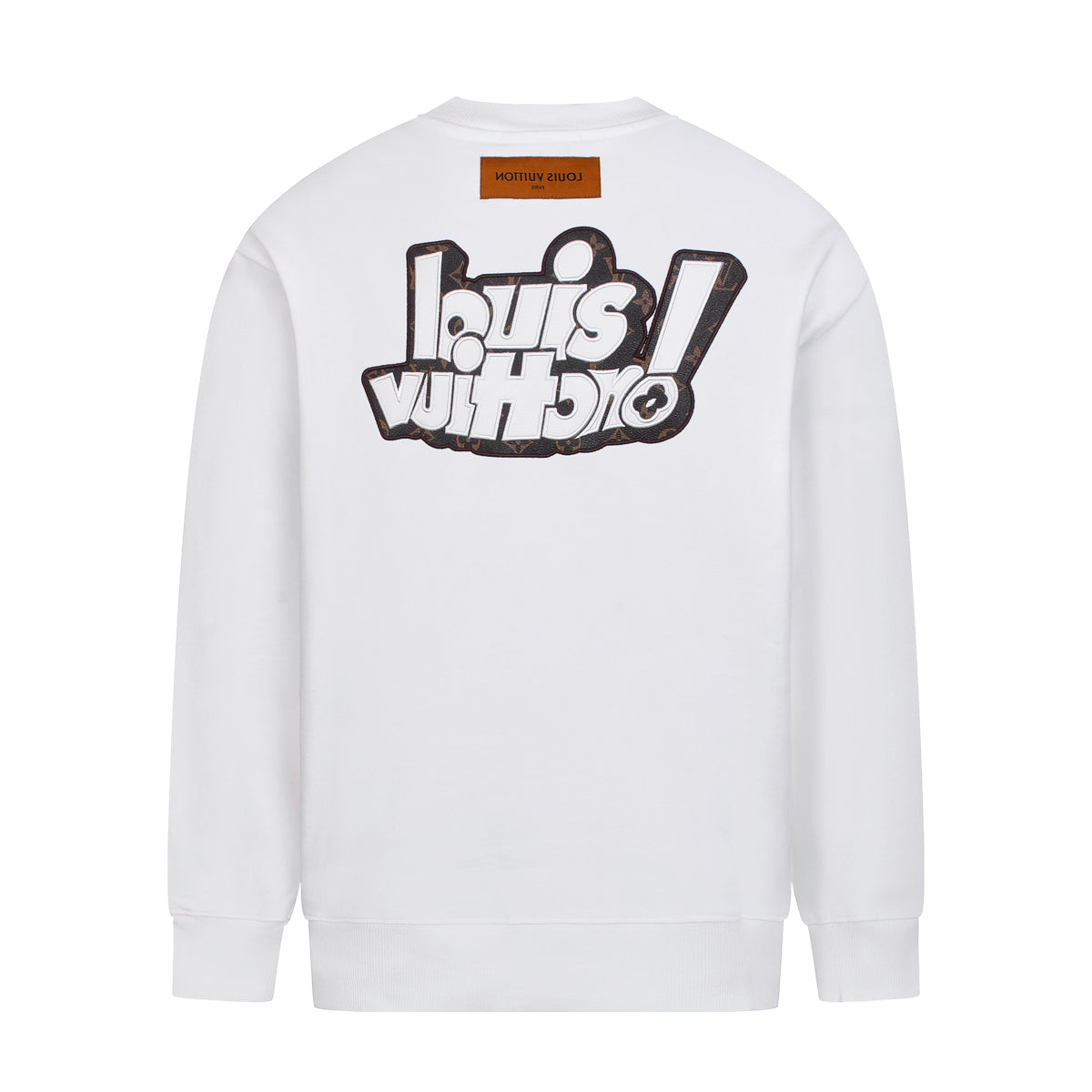 Sweatshirt mit dickem Plattenstickerei-Prozess