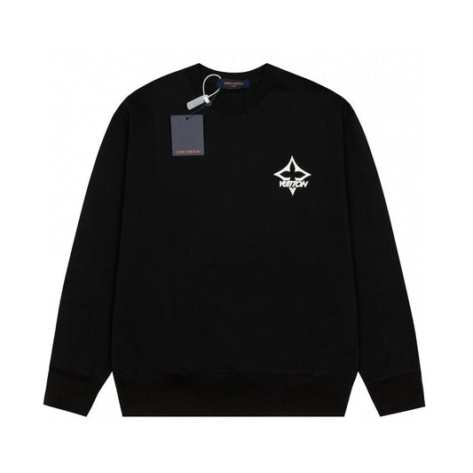 Frottee-Sweatshirt mit Rundhalsausschnitt