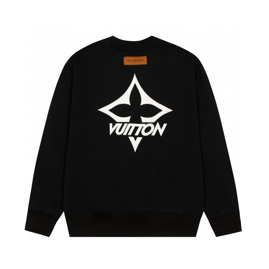 Sweat-shirt ras du cou en tissu éponge