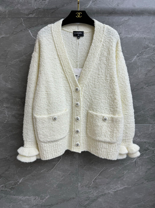 Cardigan à manches lotus et col en V