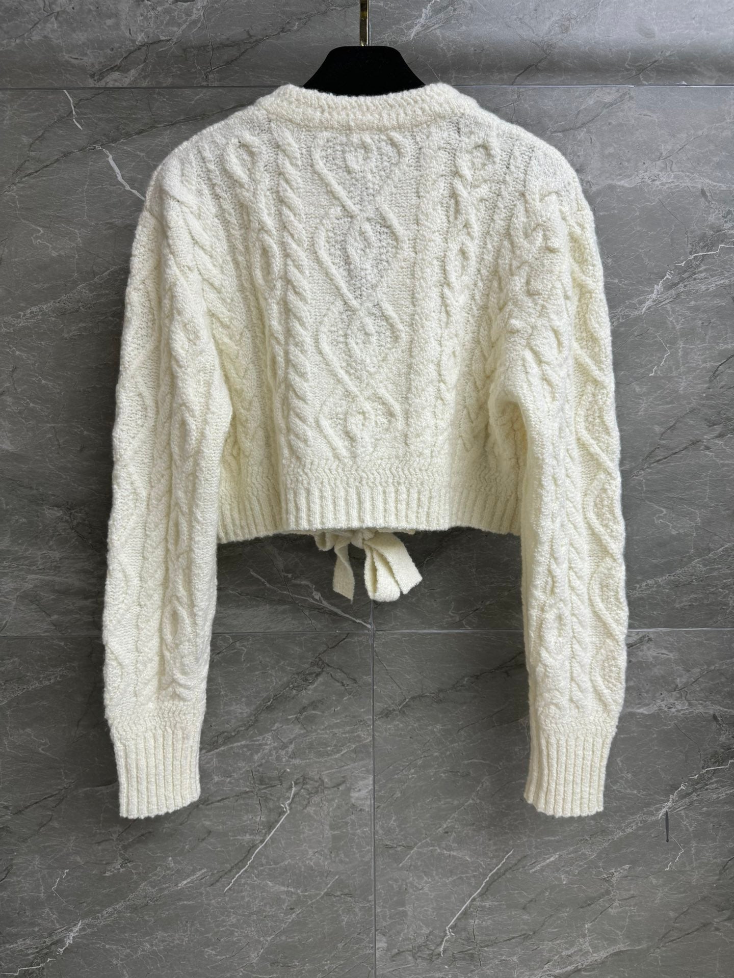 Cardigan à nœud papillon