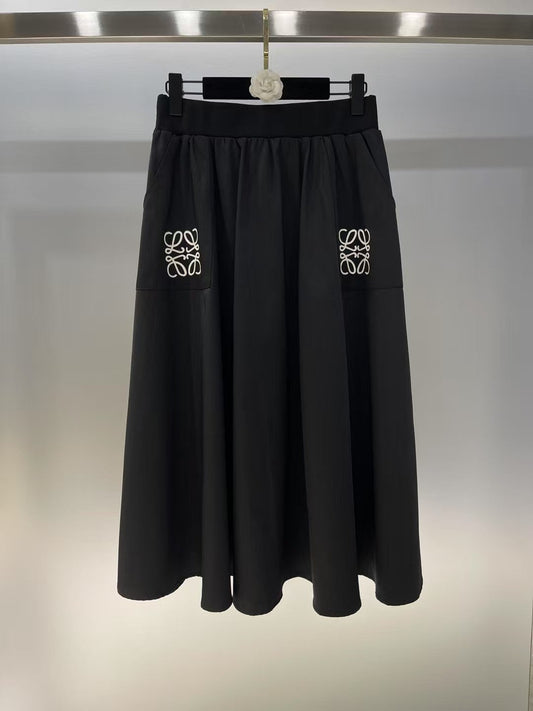 Jupe nouveau style 25ss avec ceinture en fil et logo brodé