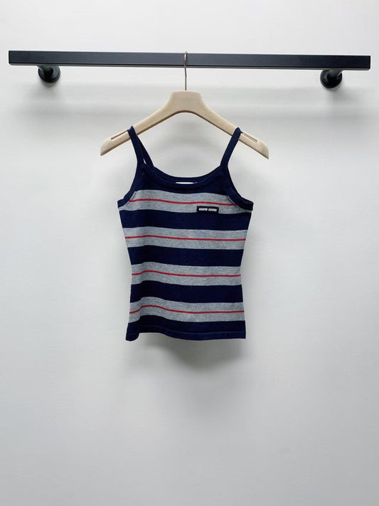 Gilet rayé à lettres 25ss
