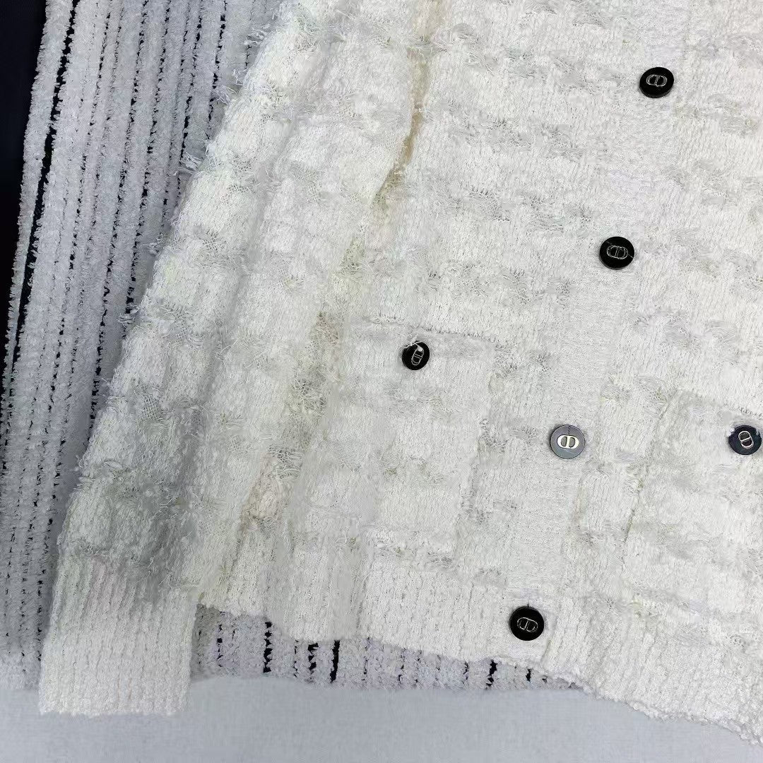 25ss individuell geknöpfte Strickpullover-Strickjacke