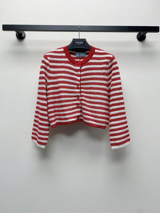 Cardigan en tricot rayé 25ss