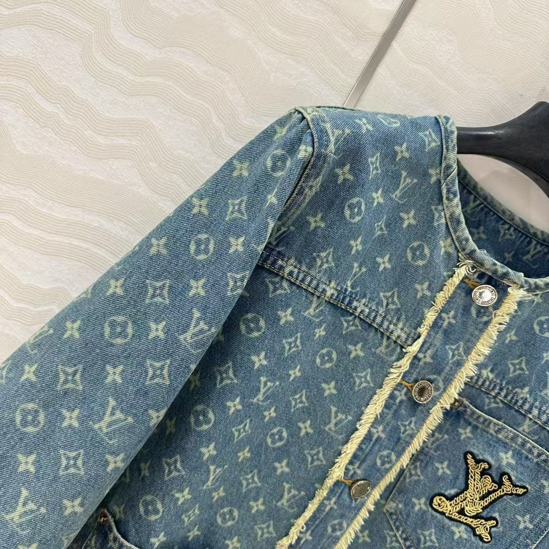 Veste en jean jacquard de début de printemps 25