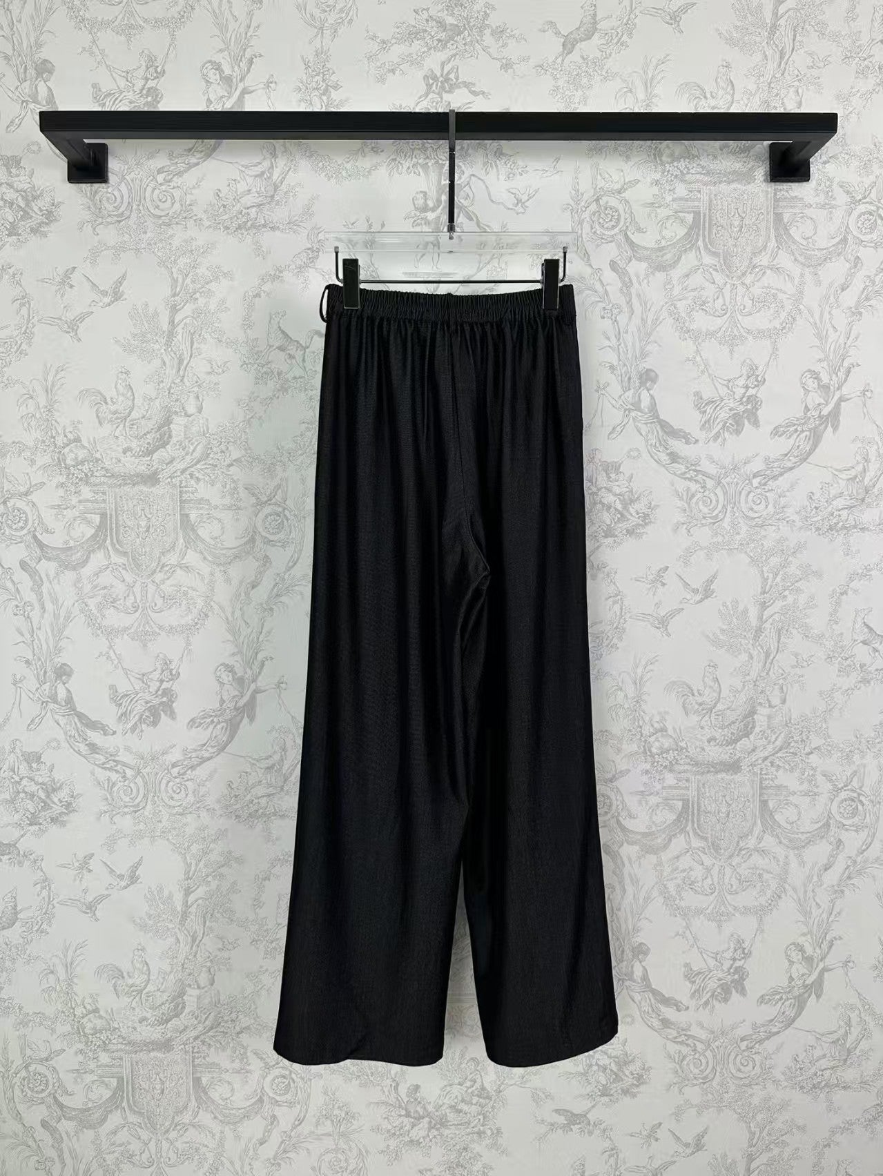 Ensemble pantalon large à taille élastique et bandage en denim de soie pour début de printemps (25 pièces)