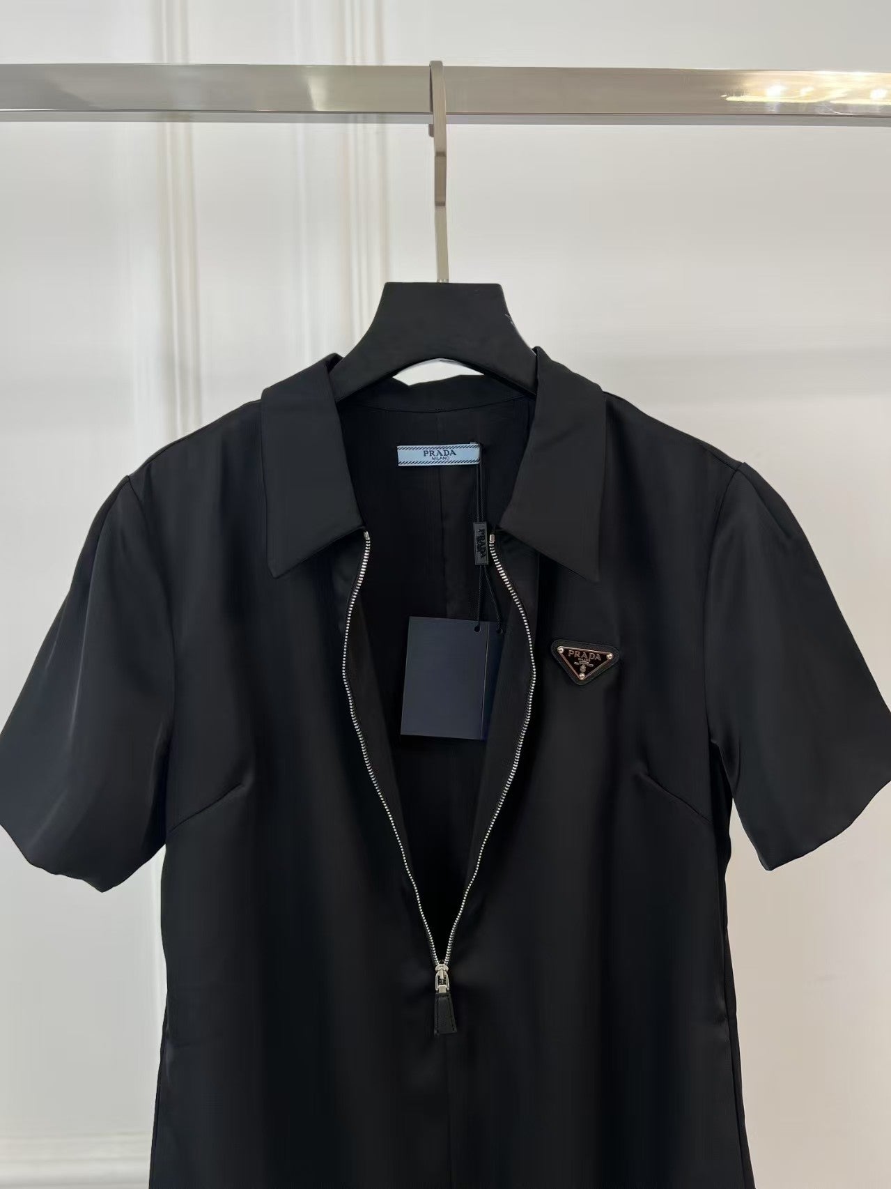 25 Revers Kurzarm Reißverschluss Lockeres Kleid