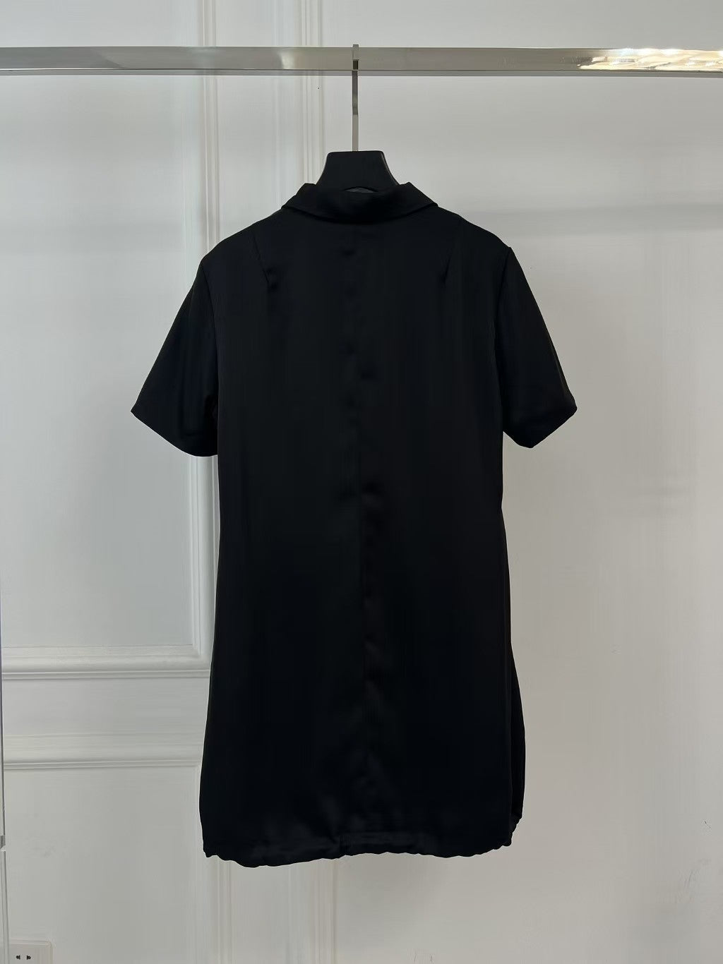 25 Revers Kurzarm Reißverschluss Lockeres Kleid