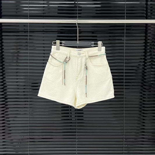 short en jacquard tressé
